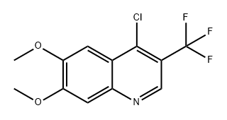 Quinoline, 4-chloro-6,7-dimethoxy-3-(trifluoromethyl)- Structural