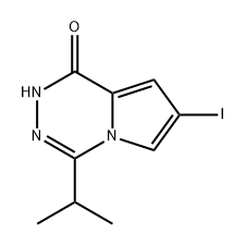 Pyrrolo[1,2-d][1,2,4]triazin-1(2H)-one, 7-iodo-4-(1-methylethyl)- Structural