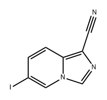 Imidazo[1,5-a]pyridine-1-carbonitrile, 6-iodo- Structural