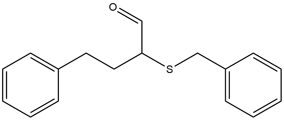 Benzenebutanal, α-[(phenylmethyl)thio]- Structural