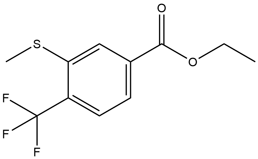 ethyl 3-(methylthio)-4-(trifluoromethyl)benzoate Structural