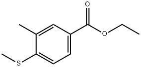Ethyl 3-methyl-4-(methylthio)benzoate Structural