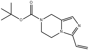 Imidazo[1,5-a]pyrazine-7(8H)-carboxylic acid, 3-ethenyl-5,6-dihydro-, 1,1-dimethylethyl ester Structural