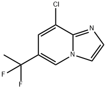 Imidazo[1,2-a]pyridine, 8-chloro-6-(1,1-difluoroethyl)- Structural