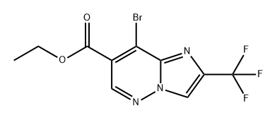 Imidazo[1,2-b]pyridazine-7-carboxylic acid, 8-bromo-2-(trifluoromethyl)-, ethyl ester Structural