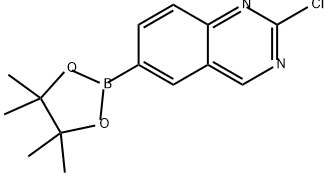 Quinazoline, 2-chloro-6-(4,4,5,5-tetramethyl-1,3,2-dioxaborolan-2-yl)- Structural