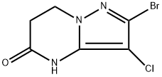 Pyrazolo[1,5-a]pyrimidin-5(4H)-one, 2-bromo-3-chloro-6,7-dihydro- Structural