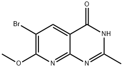 Pyrido[2,3-d]pyrimidin-4(3H)-one, 6-bromo-7-methoxy-2-methyl- Structural