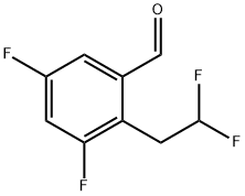 Benzaldehyde, 2-(2,2-difluoroethyl)-3,5-difluoro- Structural