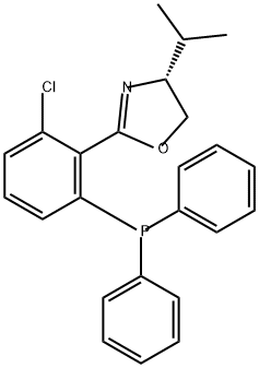 Oxazole, 2-[2-chloro-6-(diphenylphosphino)phenyl]-4,5-dihydro-4-(1-methylethyl)-, (4R)- Structural
