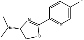Pyridine, 2-[(4S)-4,5-dihydro-4-(1-methylethyl)-2-oxazolyl]-5-fluoro- Structural