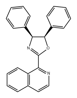 Isoquinoline, 1-[(4S,5R)-4,5-dihydro-4,5-diphenyl-2-oxazolyl]- Structural