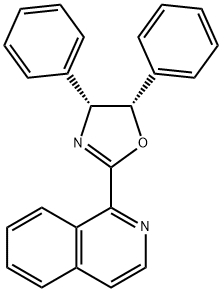 Isoquinoline, 1-[(4R,5S)-4,5-dihydro-4,5-diphenyl-2-oxazolyl]- Structural