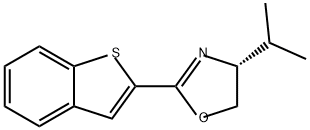 Oxazole, 2-benzo[b]thien-2-yl-4,5-dihydro-4-(1-methylethyl)-, (4R)- Structural