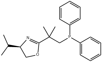 Oxazole, 2-[2-(diphenylphosphino)-1,1-dimethylethyl]-4,5-dihydro-4-(1-methylethyl)-, (4R)- Structural