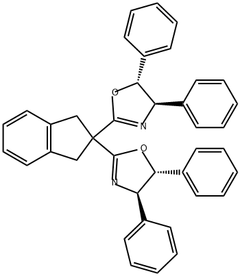 Oxazole, 2,2'-(1,3-dihydro-2H-inden-2-ylidene)bis[4,5-dihydro-4,5-diphenyl-, (4R,4'R,5R,5'R)- Structural
