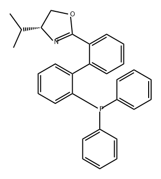 Oxazole, 2-[2'-(diphenylphosphino)[1,1'-biphenyl]-2-yl]-4,5-dihydro-4-(1-methylethyl)-, (4R)- Structural