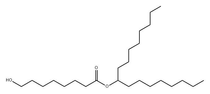 Octanoic acid, 8-hydroxy-, 1-octylnonyl ester Structural