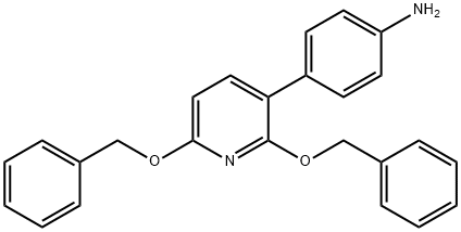 Benzenamine, 4-[2,6-bis(phenylmethoxy)-3-pyridinyl]- Structural