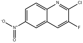 Quinoline, 2-chloro-3-fluoro-6-nitro- Structural