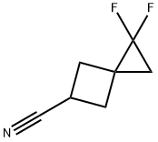 Spiro[2.3]hexane-5-carbonitrile, 1,1-difluoro- Structural