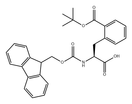 L-Phenylalanine, 2-[(1,1-dimethylethoxy)carbonyl]-N-[(9H-fluoren-9-ylmethoxy)carbonyl]- Structural
