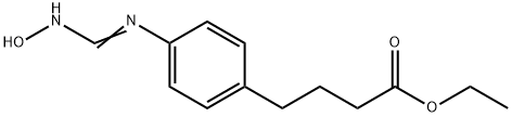 Ethyl 4-[[(hydroxyamino)methylene]amino]benzenebutanoate Structural