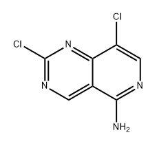 Pyrido[4,3-d]pyrimidin-5-amine, 2,8-dichloro- Structural