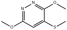 Pyridazine, 3,6-dimethoxy-4-(methylthio)- Structural