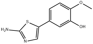 Phenol, 5-(2-amino-5-thiazolyl)-2-methoxy- Structural