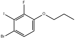 Benzene, 1-bromo-3-fluoro-2-iodo-4-propoxy- Structural