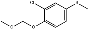 Benzene, 2-chloro-1-(methoxymethoxy)-4-(methylthio)- Structural