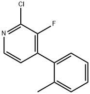 Pyridine, 2-chloro-3-fluoro-4-(2-methylphenyl)- Structural