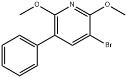 Pyridine, 3-bromo-2,6-dimethoxy-5-phenyl- Structural