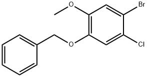 Benzene, 1-bromo-2-chloro-5-methoxy-4-(phenylmethoxy)- Structural