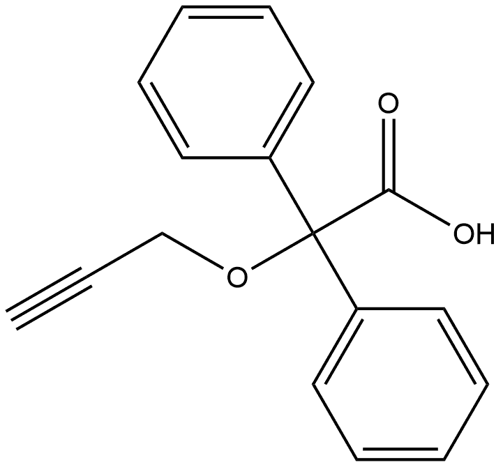 α-Phenyl-α-(2-propyn-1-yloxy)benzeneacetic Acid Structural