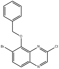 Quinoxaline, 7-bromo-2-chloro-8-(phenylmethoxy)- Structural