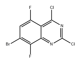 Quinazoline, 7-bromo-2,4-dichloro-5,8-difluoro- Structural