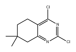 Quinazoline, 2,4-dichloro-5,6,7,8-tetrahydro-7,7-dimethyl- Structural