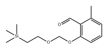 Benzaldehyde, 2-methyl-6-[[2-(trimethylsilyl)ethoxy]methoxy]- Structural