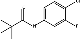 Propanamide, N-(4-chloro-3-fluorophenyl)-2,2-dimethyl- Structural