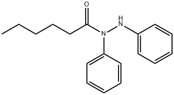 Hexanoic acid, 1,2-diphenylhydrazide Structural