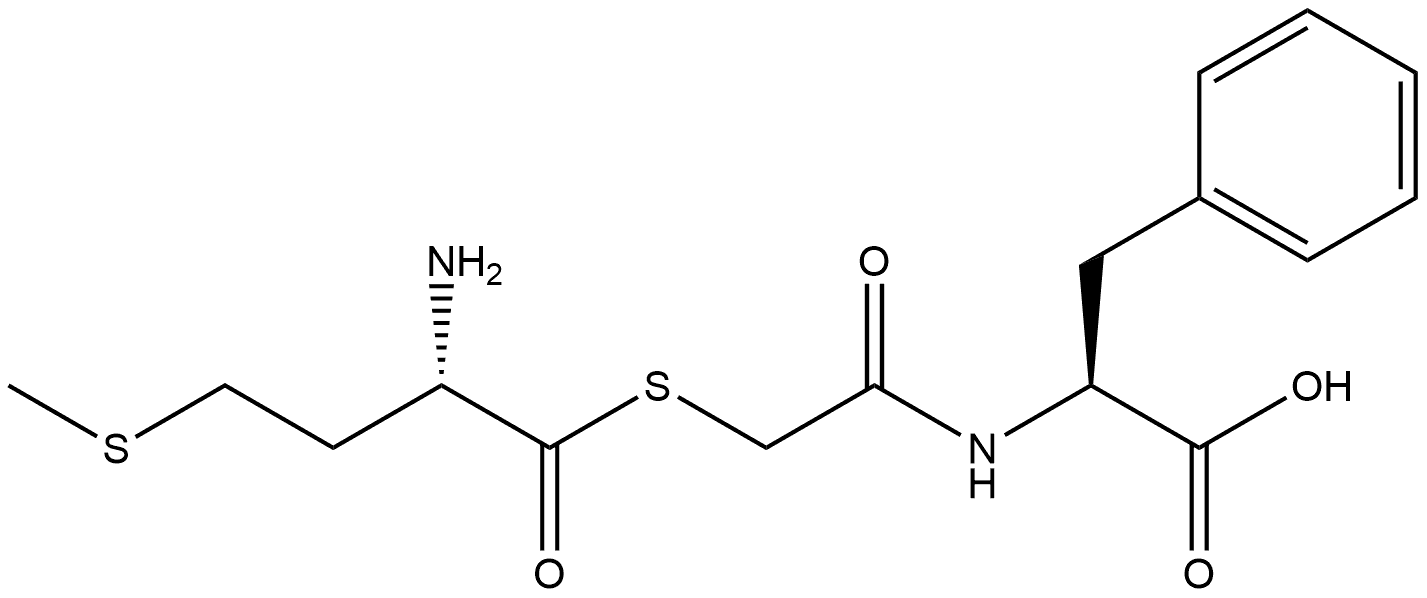 L-Phenylalanine, L-methionylmercaptoacetyl- (9CI) Structural