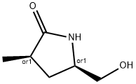 rel-(3R,5R)-5-(Hydroxymethyl)-3-methylpyrrolidin-2-one Structural