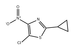 Thiazole, 5-chloro-2-cyclopropyl-4-nitro- Structural