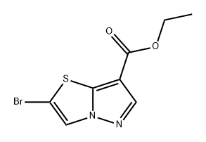 Pyrazolo[5,1-b]thiazole-7-carboxylic acid, 2-bromo-, ethyl ester Structural