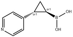 rel-B-[(1R,2R)-2-(4-Pyridinyl)cyclopropyl]boronic acid Structural