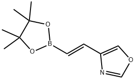 Oxazole, 4-[(1E)-2-(4,4,5,5-tetramethyl-1,3,2-dioxaborolan-2-yl)ethenyl]- Structural