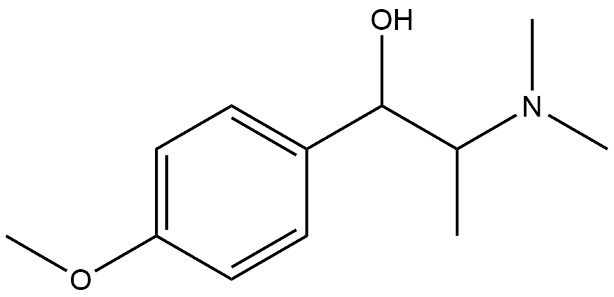 Benzenemethanol, α-[1-(dimethylamino)ethyl]-4-methoxy- Structural