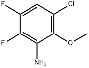 Benzenamine, 3-chloro-5,6-difluoro-2-methoxy- Structural